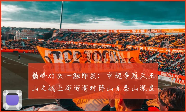 巅峰对决一触即发：中超争冠天王山之战上海海港对阵山东泰山深度前瞻